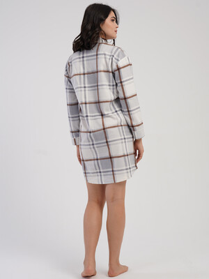 Купить Флисовый халат на пуговицах VIENETTA 1618391118 в Украина в Lingerie.ua - Одяг для дому та відпочинку, Фото 6