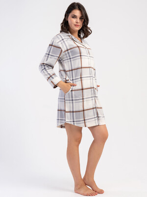 Купить Флисовый халат на пуговицах VIENETTA 1618391118 в Украина в Lingerie.ua - Одяг для дому та відпочинку, Фото 7