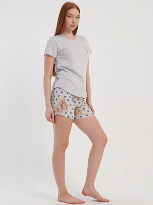 Купить Бавовняний літній комплект із шортами VIENETTA 5080230566 в Украина в Lingerie.ua - Одяг для дому та відпочинку, Фото 3