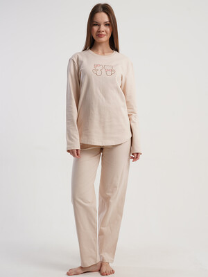 Купить Байковый домашний комплект с брюками VIENETTA 5110110000 в Украина в Lingerie.ua - Одяг для дому та відпочинку, Фото 7