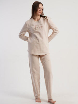 Купить Байковый домашний комплект с брюками VIENETTA 5110110000 в Украина в Lingerie.ua - Одяг для дому та відпочинку, Фото 8