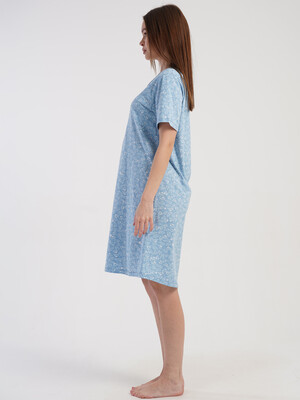 Купить Хлопковая домашняя туника с коротким рукавом VIENETTA 5100240111 в Украина в Lingerie.ua - Одяг для дому та відпочинку, Фото 3