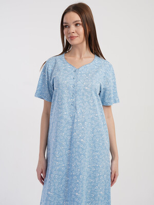 Купить Хлопковая домашняя туника с коротким рукавом VIENETTA 5100240111 в Украина в Lingerie.ua - Одяг для дому та відпочинку, Фото 5