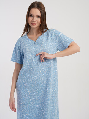 Купить Хлопковая домашняя туника с коротким рукавом VIENETTA 5100240111 в Украина в Lingerie.ua - Одяг для дому та відпочинку, Фото 8