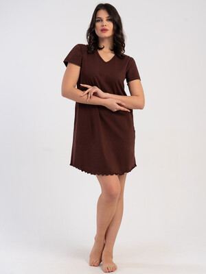 Купить Хлопковая летняя туника с коротким рукавом VIENETTA 5120280000 в Украина