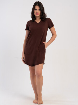 Купить Хлопковая летняя туника с коротким рукавом VIENETTA 5120280000 в Украина в Lingerie.ua - Одяг для дому та відпочинку, Фото 5