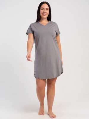 Купить Хлопковая домашняя туника большого размера VIENETTA 5120020000 в Украина в Lingerie.ua - Одяг для дому та відпочинку, Фото 2