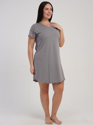 Купить Хлопковая домашняя туника большого размера VIENETTA 5120020000 в Украина в Lingerie.ua - Одяг для дому та відпочинку, Фото 5