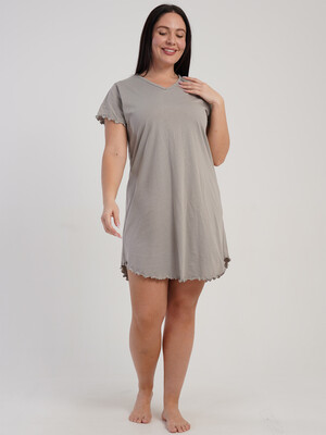 Купить Хлопковая домашняя туника большого размера VIENETTA 5120020000 в Украина в Lingerie.ua - Одяг для дому та відпочинку, Фото 3