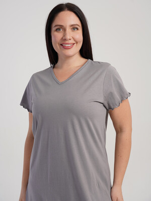 Купить Хлопковая домашняя туника большого размера VIENETTA 5120020000 в Украина в Lingerie.ua - Одяг для дому та відпочинку, Фото 11