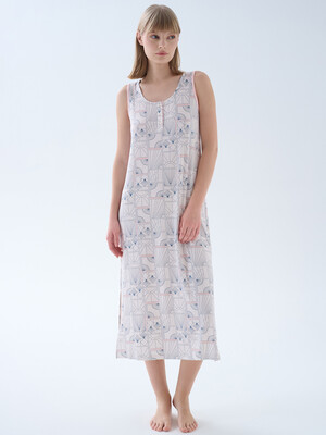 Длинная ночная сорочка без рукавов HAYS 70157