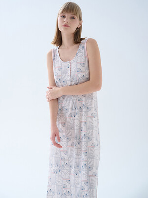 Купить Длинная ночная сорочка без рукавов HAYS 70157 в Украина в Lingerie.ua - Одяг для дому та відпочинку, Фото 3