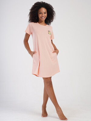 Купить Хлопковая туника с коротким рукавом VIENETTA 4070740000 в Украина в Lingerie.ua - Одяг для дому та відпочинку, Фото 2