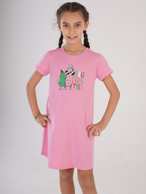 Купить Хлопковая туника с коротким рукавом VIENETTA 2126960000  в Украина в Lingerie.ua - Одяг для дому та відпочинку, Фото 2