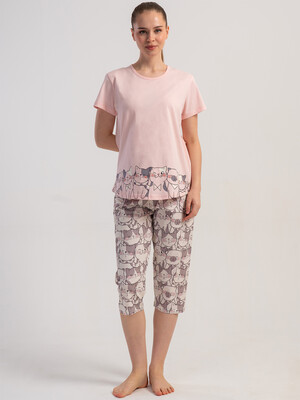 Купить Бавовняний літній костюм із капрі VIENETTA 5120753843 в Украина