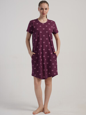 Хлопковая туника с коротким рукавом VIENETTA 6010297345