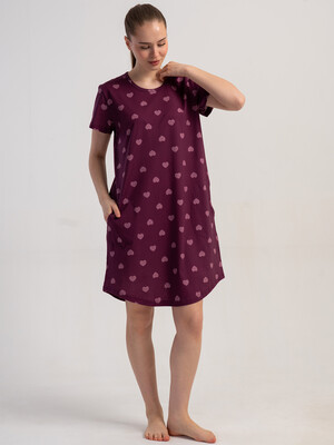 Купить Хлопковая туника с коротким рукавом VIENETTA 6010297345 в Украина в Lingerie.ua - Одяг для дому та відпочинку, Фото 2