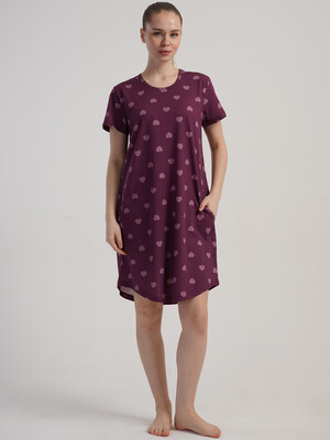 Купить Хлопковая туника с коротким рукавом VIENETTA 6010297345 в Украина в Lingerie.ua - Одяг для дому та відпочинку, Фото 3