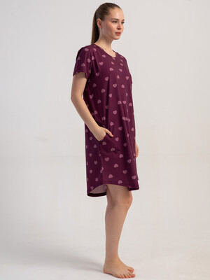 Купить Хлопковая туника с коротким рукавом VIENETTA 6010297345 в Украина в Lingerie.ua - Одяг для дому та відпочинку, Фото 4