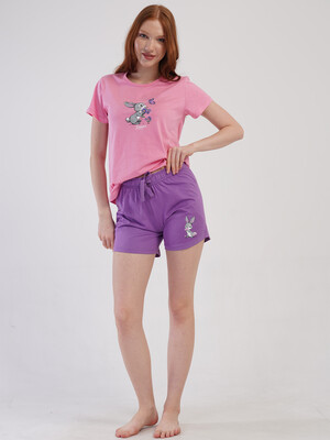 Купить Бавовняний літній комплект (футболка + шорти) VIENETTA 4101400000 в Украина в Lingerie.ua - Одяг для дому та відпочинку, Фото 6