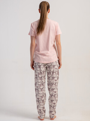 Купить Летний хлопковый домашний комплект (футболка + брюки) VIENETTA 5120763843 в Украина в Lingerie.ua - Одяг для дому та відпочинку, Фото 6