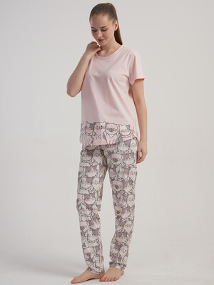 Купить Летний хлопковый домашний комплект (футболка + брюки) VIENETTA 5120763843 в Украина в Lingerie.ua - Одяг для дому та відпочинку, Фото 7