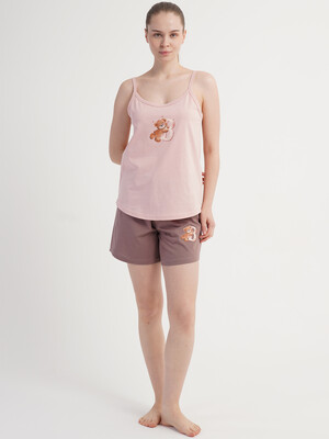 Купить Хлопковая летняя пижама (майка + шорты) VIENETTA 6011530000 в Украина в Lingerie.ua - Одяг для дому та відпочинку, Фото 6