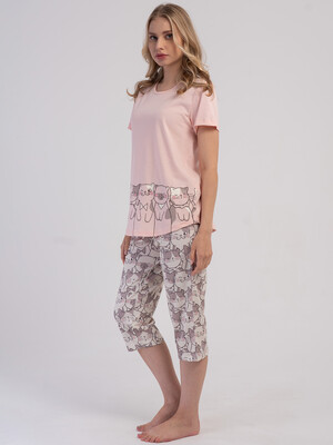 Купить Хлопковый летний костюм с капри VIENETTA 6030103843 в Украина в Lingerie.ua - Одяг для дому та відпочинку, Фото 7