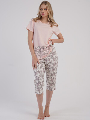 Купить Хлопковый летний костюм с капри VIENETTA 6030103843 в Украина в Lingerie.ua - Одяг для дому та відпочинку, Фото 8
