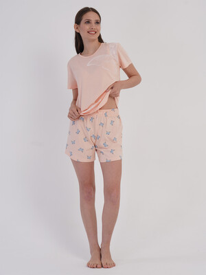 Купить Хлопковый домашний костюм (футболка + шорты) VIENETTA 6051290821 в Украина в Lingerie.ua - Одяг для дому та відпочинку, Фото 8