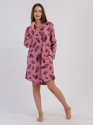 Купить Хлопковая туника с длинным рукавом VIENETTA 6060131077 в Украина в Lingerie.ua - Одяг для дому та відпочинку, Фото 2