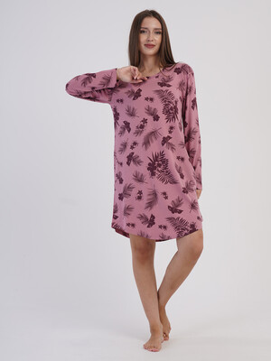 Купить Хлопковая туника с длинным рукавом VIENETTA 6060131077 в Украина в Lingerie.ua - Одяг для дому та відпочинку, Фото 3