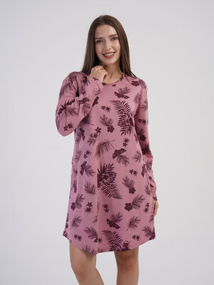Купить Хлопковая туника с длинным рукавом VIENETTA 6060131077 в Украина в Lingerie.ua - Одяг для дому та відпочинку, Фото 4