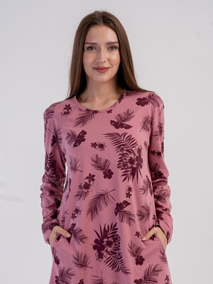 Купить Хлопковая туника с длинным рукавом VIENETTA 6060131077 в Украина в Lingerie.ua - Одяг для дому та відпочинку, Фото 9