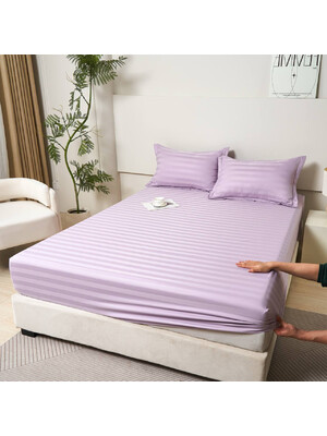 Простынь на резинке  Saten Stripe MALLORY 21180 160*200
