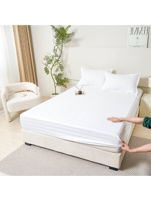 Купить Простынь на резинке  Saten Stripe MALLORY 21180 160*200 в Украина в Lingerie.ua - Одяг для дому та відпочинку, Фото 22