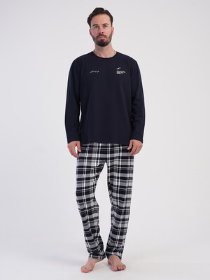 Байковый домашний костюм (лонгслив + брюки) VIENETTA MAN 6060011006