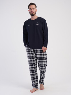 Купить Байковый домашний костюм (лонгслив + брюки) VIENETTA MAN 6060011006 в Украина в Lingerie.ua - Одяг для дому та відпочинку, Фото 2