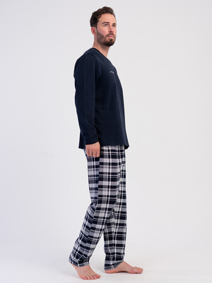 Купить Байковый домашний костюм (лонгслив + брюки) VIENETTA MAN 6060011006 в Украина в Lingerie.ua - Одяг для дому та відпочинку, Фото 3