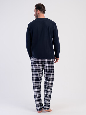 Купить Байковый домашний костюм (лонгслив + брюки) VIENETTA MAN 6060011006 в Украина в Lingerie.ua - Одяг для дому та відпочинку, Фото 4
