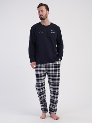 Купить Байковый домашний костюм (лонгслив + брюки) VIENETTA MAN 6060011006 в Украина в Lingerie.ua - Одяг для дому та відпочинку, Фото 7