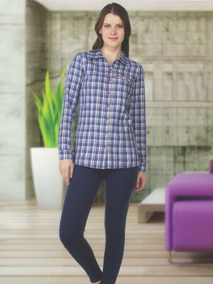 Купить Костюм жіночий із фланелевої сорочки та лосин COCOON V96-1043 в Украина