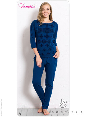 Домашній костюм жіночий зі штанами VIENETTA 6080050000