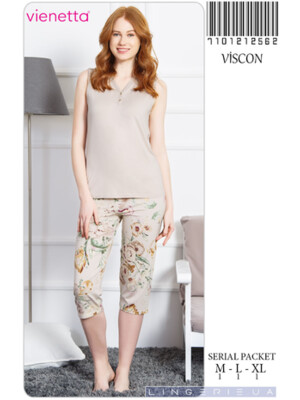 Комплект женский из майки и капри VIENETTA 7101212562
