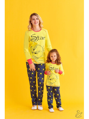 Купить Піжама для дівчаток із довгим рукавом RP TWEETY L9801 в Украина в Lingerie.ua - Одяг для дому та відпочинку, Фото 4