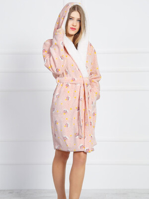 Купить Теплий халат жіночий з капюшоном VIENETTA 8060874019 в Украина