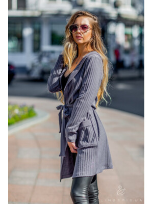 Купить Трикотажный кардиган с капюшоном LINGERIE 170301-1 в Украина в Lingerie.ua - Одяг для дому та відпочинку, Фото 13