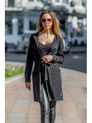 Купить Трикотажный кардиган с капюшоном LINGERIE 170301-1 в Украина в Lingerie.ua - Одяг для дому та відпочинку, Фото 9