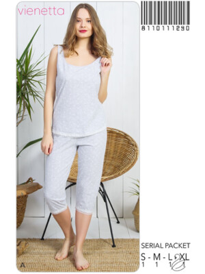 Хлопковый комплект с бриджами VIENETTA 8110111290