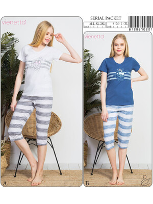 Хлопковый комплект с бриджами VIENETTA 8120870221